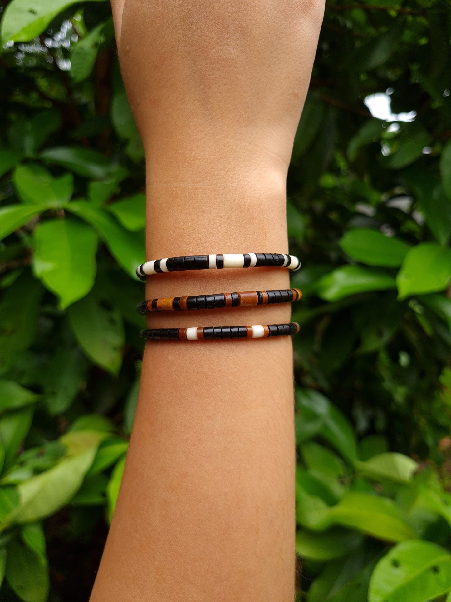Pulseira Apurinã de Tucumã, Jarina e Inajá